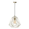 QAZQA IndustriÃ«le Hanglamp Goud - Framework Basic