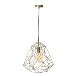 QAZQA IndustriÃ«le Hanglamp Goud - Framework Basic