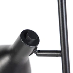 QAZQA Moderne Vloerlamp Zwart Met Goud 2-lichts - Magno -Leen Bakker 1000061852 0103