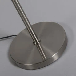 QAZQA Moderne Vloerlamp Wit Rond - VT 1 -Leen Bakker 1000061853 0103