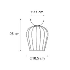 QAZQA Moderne Plafondlamp Zwart - Palica 6 QAZQA Moderne Plafondlamp Zwart - Palica -Leen Bakker 1000061903 0102