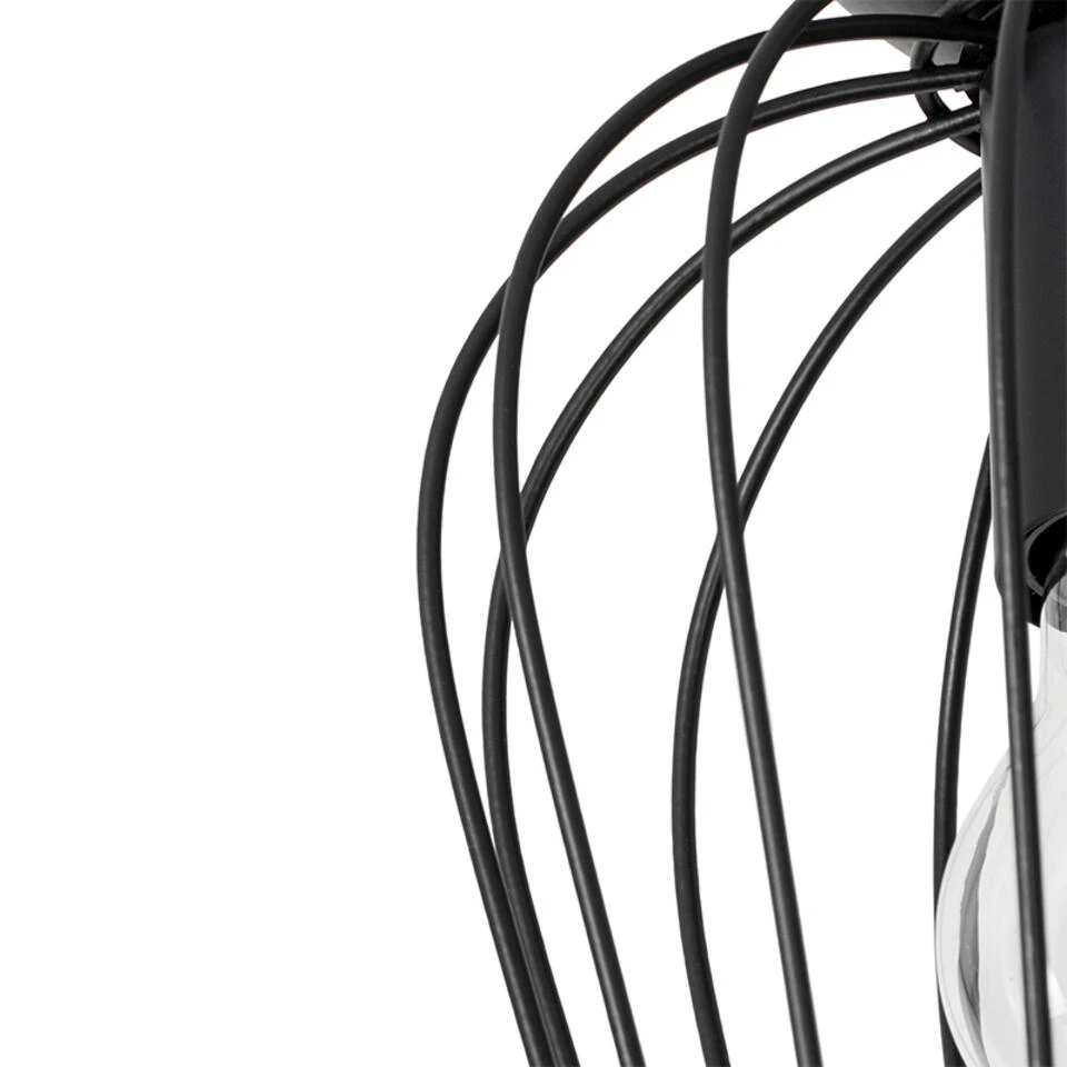 QAZQA Moderne Plafondlamp Zwart - Palica 4 QAZQA Moderne Plafondlamp Zwart - Palica - Afbeelding 4