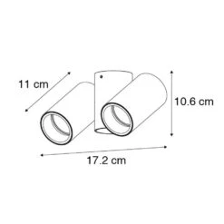 QAZQA Design Spot Messing 2-lichts Verstelbaar - Michael -Leen Bakker 1000061920 0102