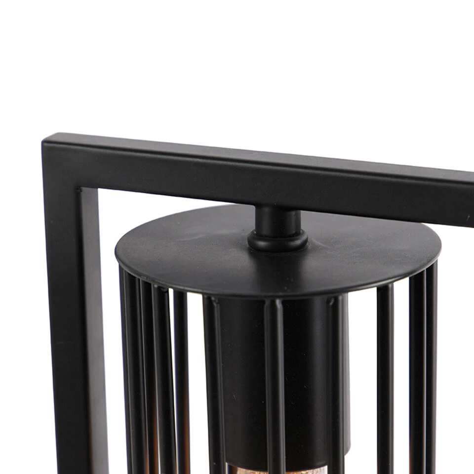 QAZQA Moderne Tafellamp Zwart - Balenco Wazo 2 QAZQA Moderne Tafellamp Zwart - Balenco Wazo - Afbeelding 2