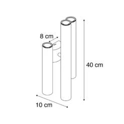 QAZQA Vintage Wandlamp Goud 6-lichts -Tubi -Leen Bakker 1000061931 0102