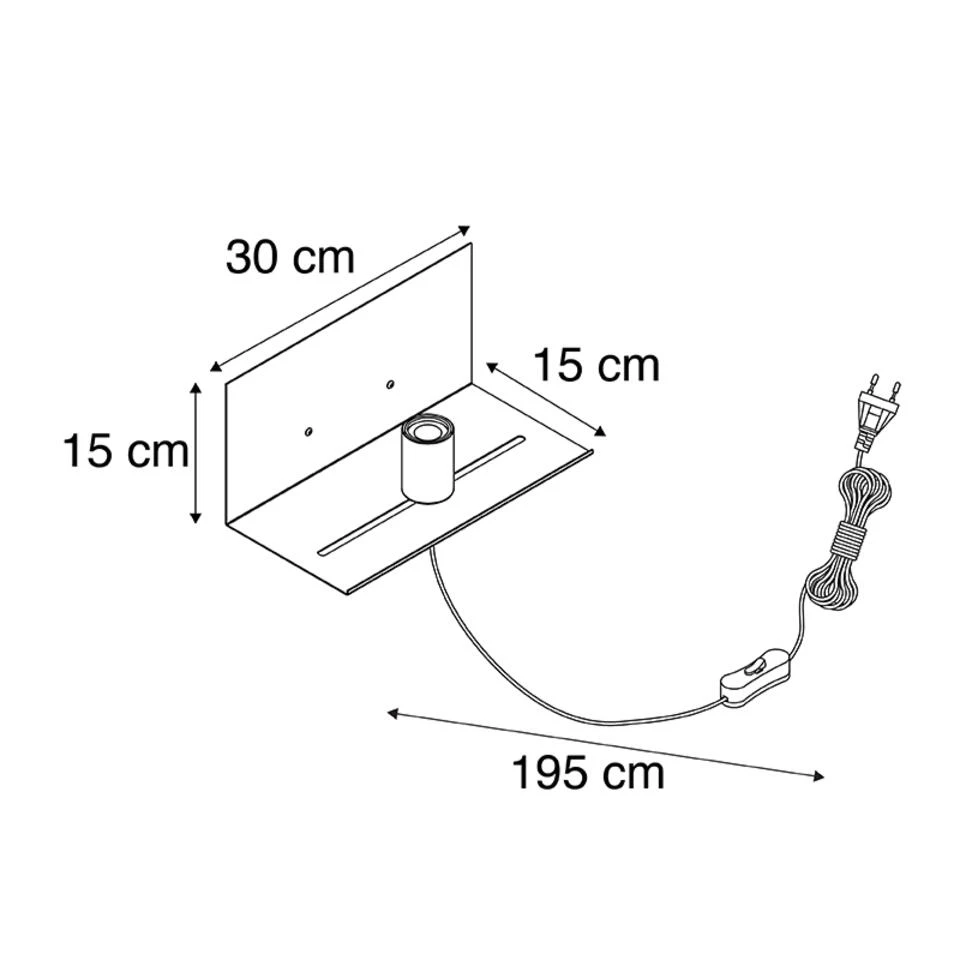 QAZQA Moderne Wandlamp Zwart Verstelbaar - Muro 3 QAZQA Moderne Wandlamp Zwart Verstelbaar - Muro - Afbeelding 3
