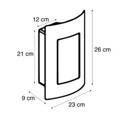 QAZQA Buitenwandlamp Antraciet IP44 - Emmerald 1 -Leen Bakker 1000061936 0102