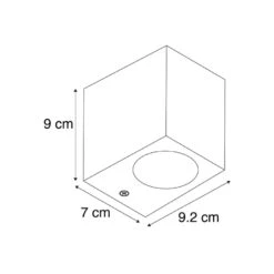QAZQA Moderne Buiten Wandlamp Grijs Van Kunststof - Baleno I -Leen Bakker 1000061938 0102