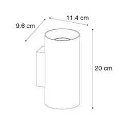 QAZQA Design Wandlamp Zwart Met Goud - Sab -Leen Bakker 1000061944 0102