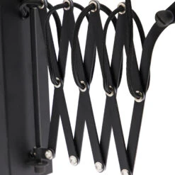 QAZQA IndustriÃ«le Wandlamp Zwart Verstelbaar - Merle -Leen Bakker 1000061950 0103