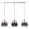 Industriële Hanglamp Lotte 3-lichts Kleurverloop - 33x136x150 Cm - Glas - Grijs