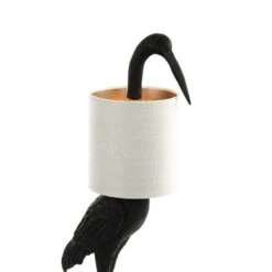 Tafellamp Crane - Zwart/Crème - 33x30x76,5cm -Leen Bakker 1000063109 0110