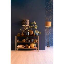 Lampenkap Velours - Karamel - Ø40cm -Leen Bakker 1000063163 0110