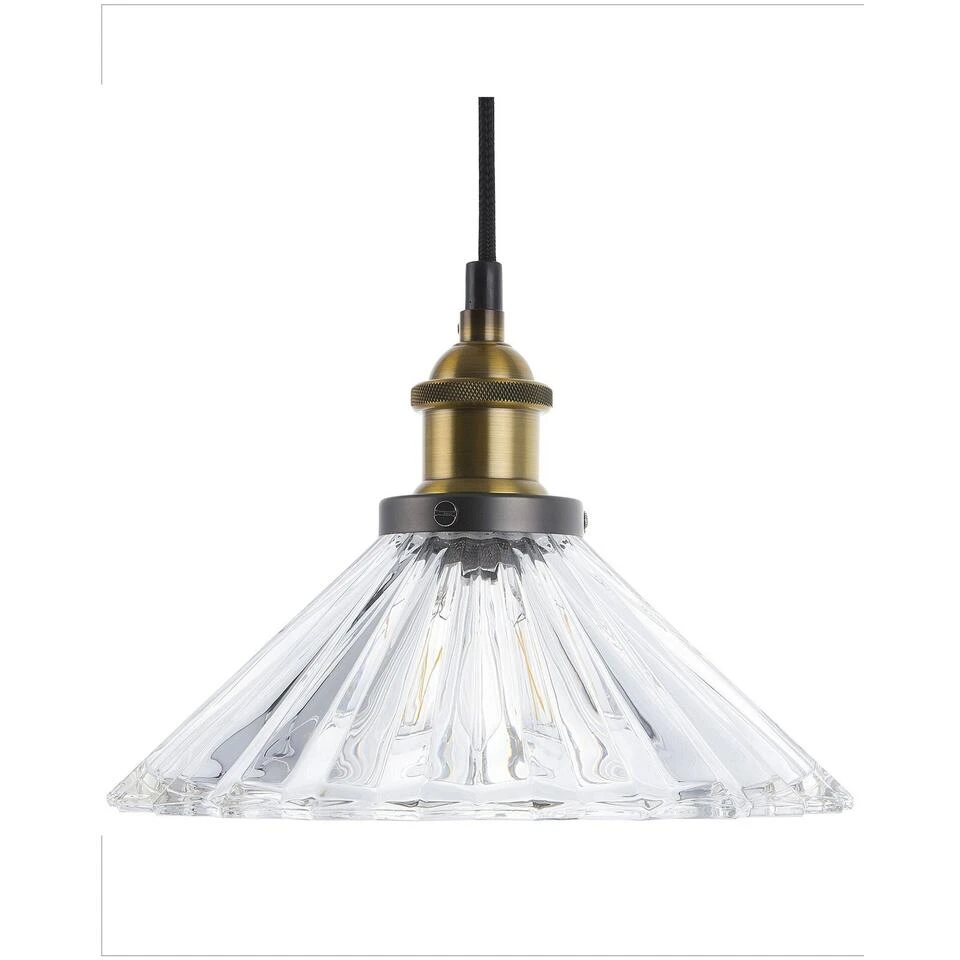Beliani Hanglamp COLORADO - Transparant Glas 1 Beliani Hanglamp COLORADO - Transparant Glas