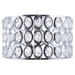 Beliani Hanglamp TENNA - Zilver Metaal