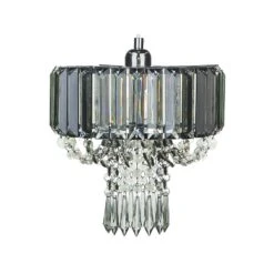 Beliani Hanglamp ADORN - Grijs Ijzer