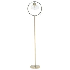 Beliani Staande Lamp SEVERN - Goud Metaal