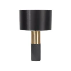 Beliani Tafellamp DARLING - Zwart Metaal