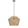 Hanglamp Caspian - Bruin/Zwart - Ø40cm