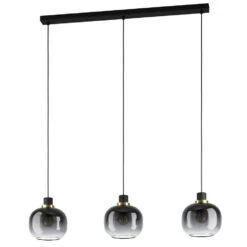EGLO Oilella Hanglamp - E27 - 95 cm - Zwart/Geelkoper