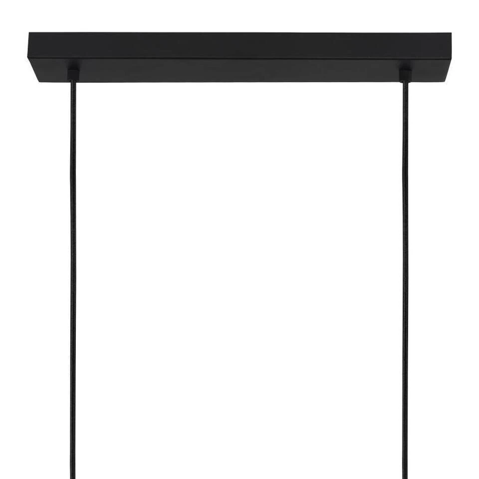 EGLO Cadley Hanglamp - E27 - 121 cm - Glas - Zwart - 5 lichts 4 EGLO Cadley Hanglamp - E27 - 121 cm - Glas - Zwart - 5 lichts - Afbeelding 4