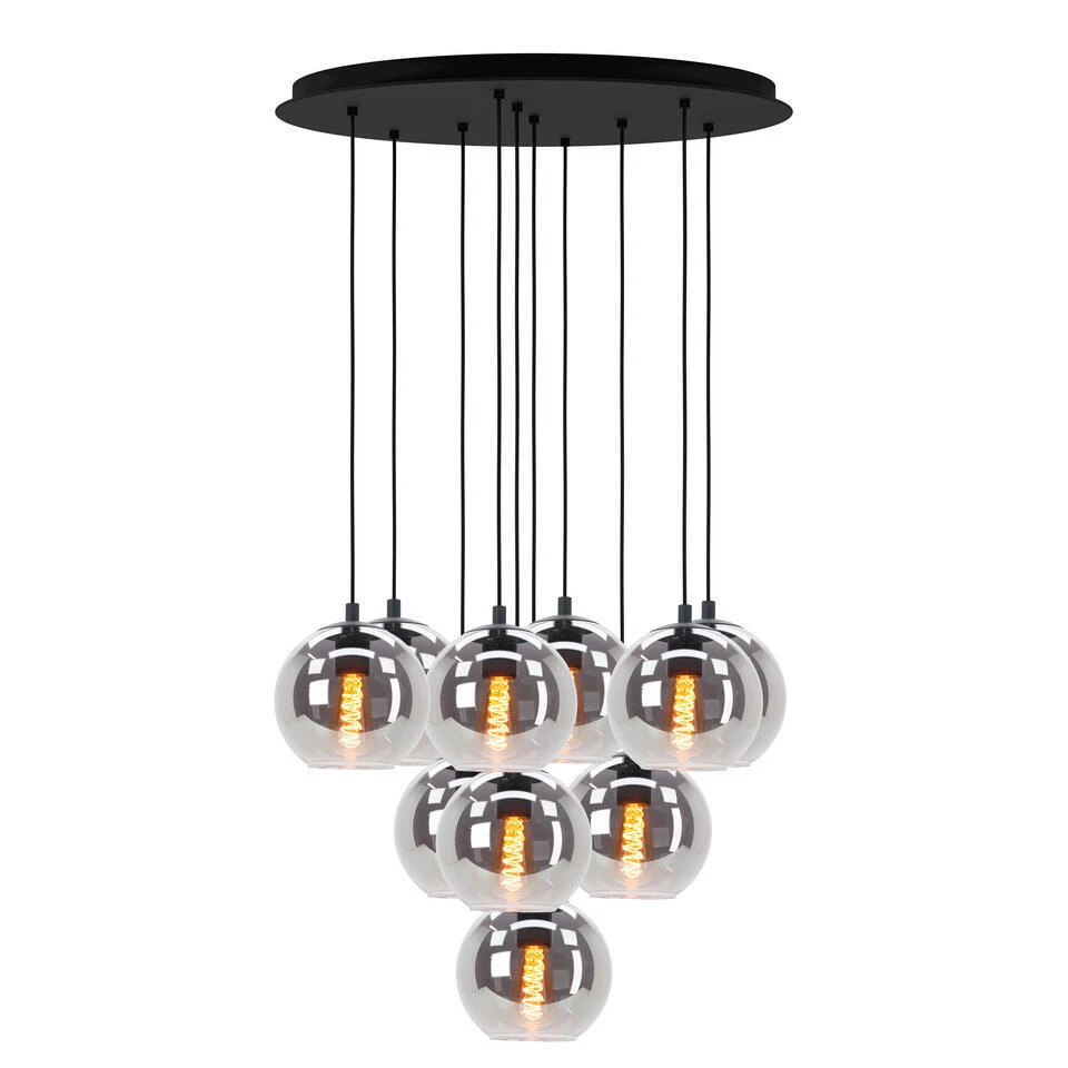 EGLO Hanglamp Ariscani Zwart - Glas Zwart - 170x66x66cm (hxbxd) 1 EGLO Hanglamp Ariscani Zwart - Glas Zwart - 170x66x66cm (hxbxd)