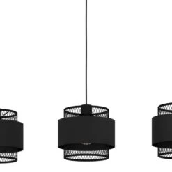 EGLO Bazely Hanglamp - E27 - 99 cm - Zwart -Leen Bakker 1000065295 0101