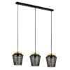 EGLO Escandidos Hanglamp - E27 - 92 cm - Zwart/Geelkoper/Goud