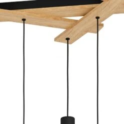 EGLO Monmount Hanglamp - E27 - 108,5 cm - Zwart/Bruin -Leen Bakker 1000065325 0102