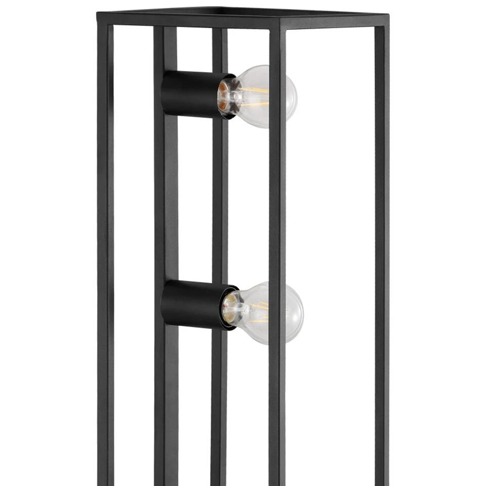 EGLO Eldrick Vloerlamp - E27 - 100 cm - Zwart 2 EGLO Eldrick Vloerlamp - E27 - 100 cm - Zwart - Afbeelding 2