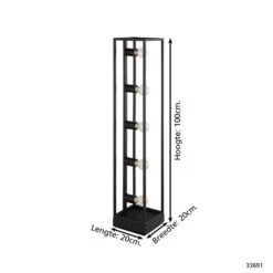 EGLO Eldrick Vloerlamp - E27 - 100 cm - Zwart 7 EGLO Eldrick Vloerlamp - E27 - 100 cm - Zwart -Leen Bakker 1000065347 0103