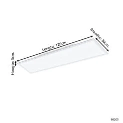 EGLO Salobrena-A Plafondlamp - LED - 120 cm - Wit - Dimbaar -Leen Bakker 1000065382 0103