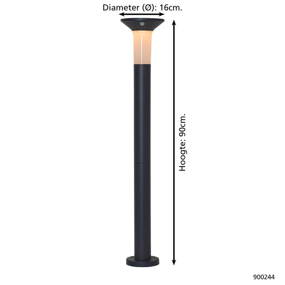 EGLO Corbezzola Staande lamp Buiten - LED - 90 cm - Sensor - Grafiet 4 EGLO Corbezzola Staande lamp Buiten - LED - 90 cm - Sensor - Grafiet - Afbeelding 4