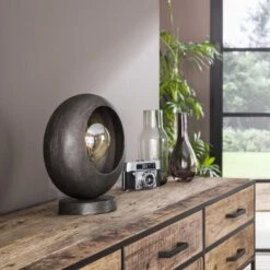 Giga Meubel Tafellamp Zwart Aluminium - 13x28x31cm - Lamp Track -Leen Bakker 1000067681 0102