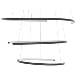Beliani Hanglamp MAYU - Zwart Aluminium