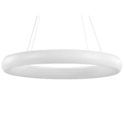 Beliani Hanglamp BAGO - Wit Staal, Aluminium