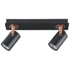 Beliani Muurlamp KLIP - Zwart Metaal