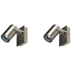 Beliani Muurlamp KLIP - Zilver Metaal