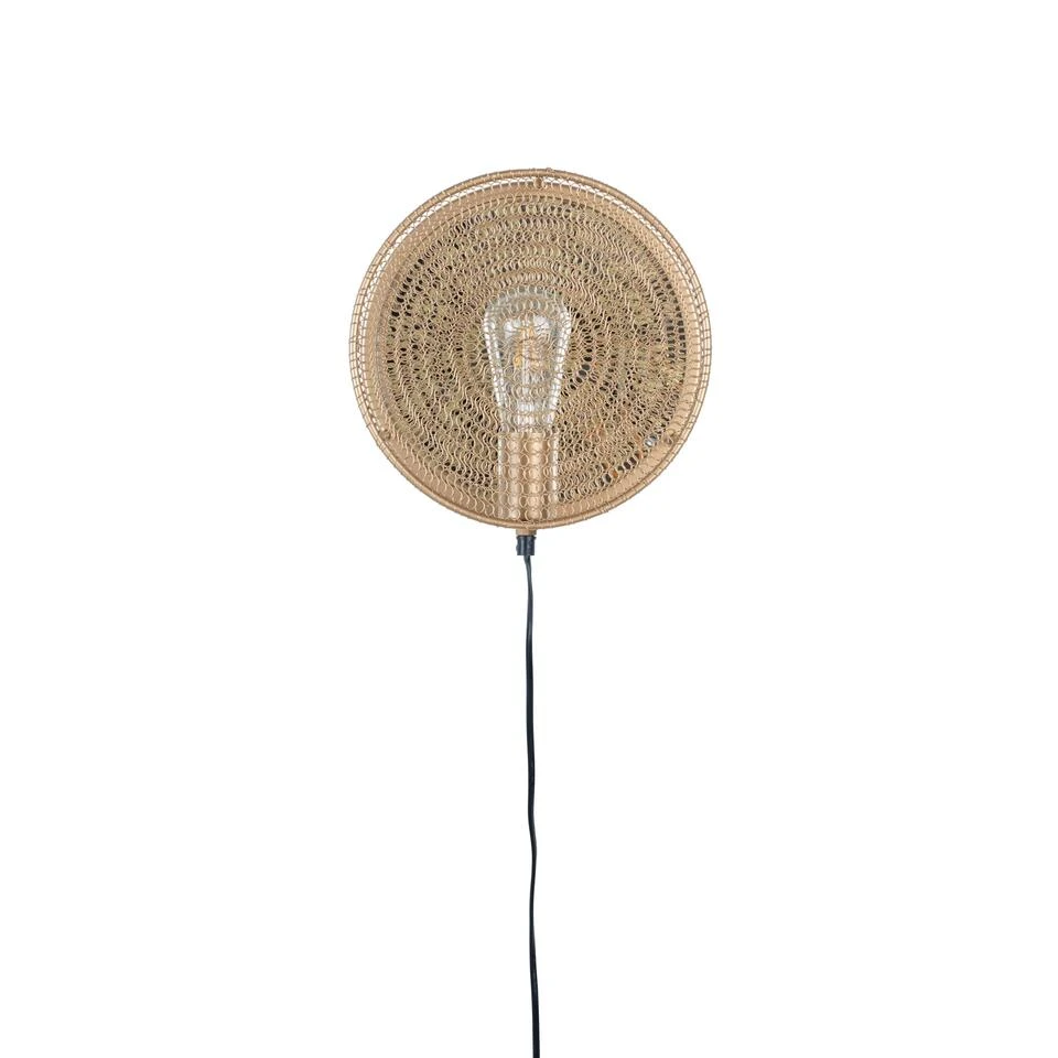 Parya Home - Lea Wandlamp - Goud - 25.5cm 1 Parya Home - Lea Wandlamp - Goud - 25.5cm