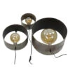 Giga Meubel Wandlamp Set Van 3 - Zilver - 22x39x39cm - Lamp Charger