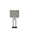 Tafellamp Shiva/Saverna - Zwart/Beige - Ø30x62cm