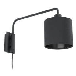 EGLO Staiti 1 - Wandlamp - E27 - 16 cm - Zwart