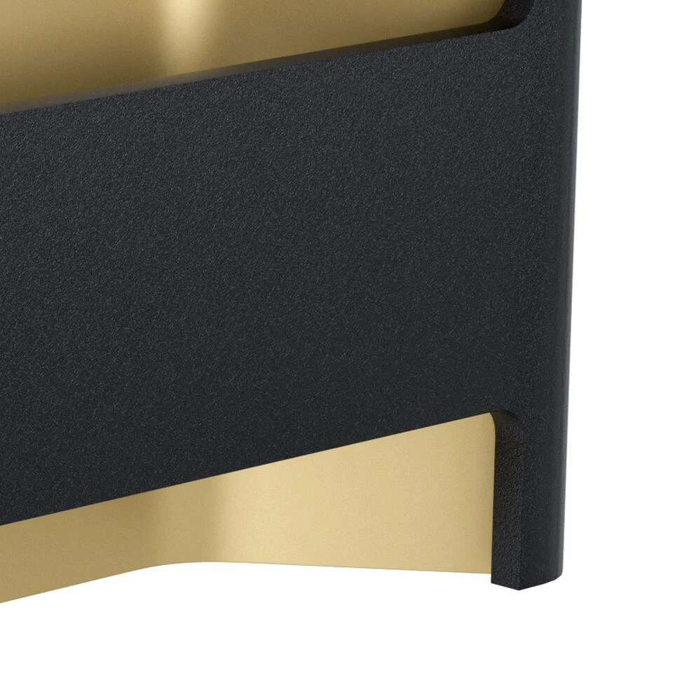 EGLO Feloniche Wandlamp - 1 lichts - LED - Zwart, Goud 2 EGLO Feloniche Wandlamp - 1 lichts - LED - Zwart, Goud - Afbeelding 2