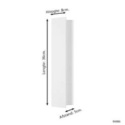 EGLO Zubialde Wandlamp - LED - 36 cm - Wit -Leen Bakker 1000070124 0103