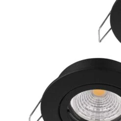 EGLO Tedo 1 Inbouwspot - GU10 - Ø 8 cm - Zwart -Leen Bakker 1000070441 0102