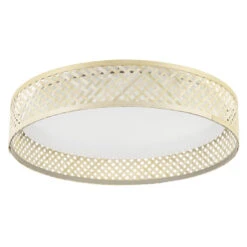 EGLO Luppineria Plafondlamp - LED - Ø 38 cm - Wit/Bruin