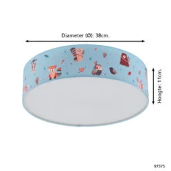 EGLO Ruffo - plafondlamp - 2-Lichts - Ø38 cm -Leen Bakker 1000070597 0103