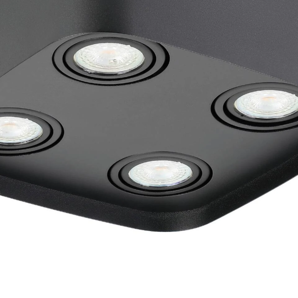 EGLO Arenzano Plafondlamp - GU10 - 24 Cm - Zwart 3 EGLO Arenzano Plafondlamp - GU10 - 24 Cm - Zwart - Afbeelding 3