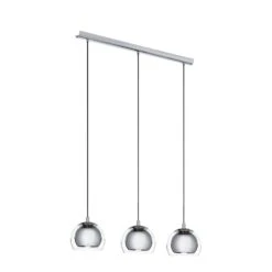 EGLO Rocamar - Hanglamp - 3 Lichts - Lengte 780mm. - Chroom - Helder