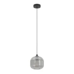 EGLO Mantunalle 1 - Hanglamp - E27 - Ø 20 cm - Zwart